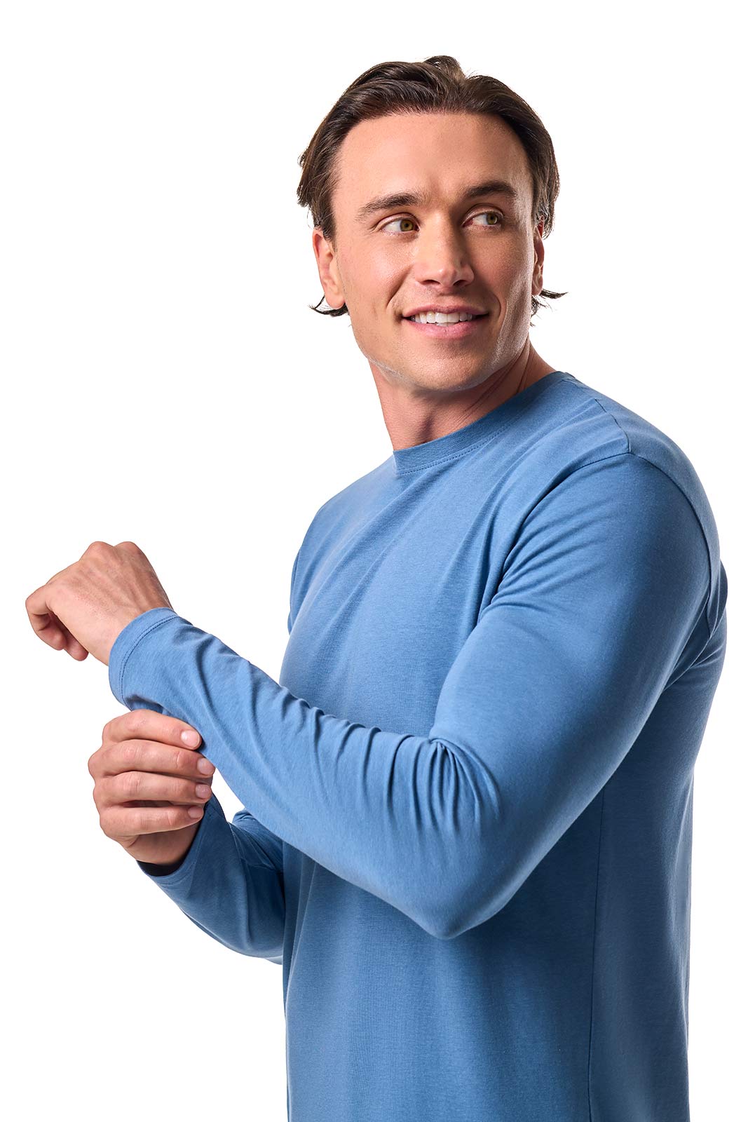 Men's Morada Everyday Long Sleeve T-Shirt | Blue Dusk