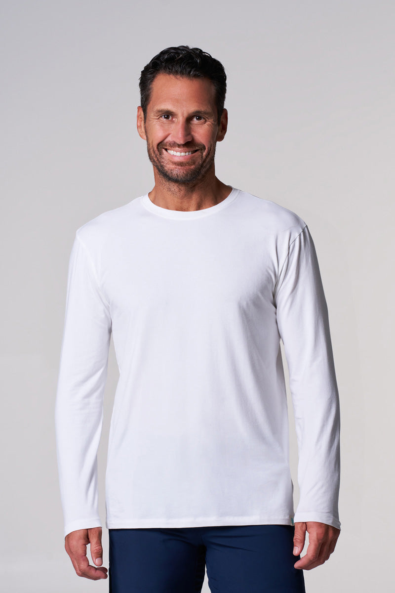 Men's Morada Everyday Long Sleeve T-Shirt | White