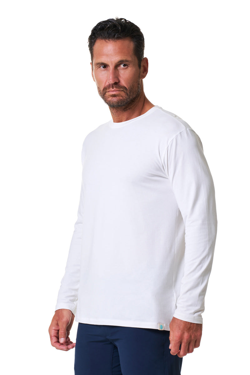 Men's Morada Everyday Long Sleeve T-Shirt | White