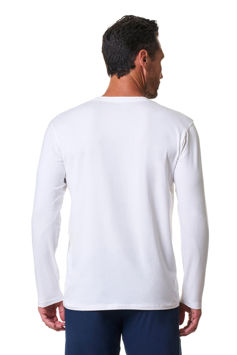 Men's Morada Everyday Long Sleeve T-Shirt | White