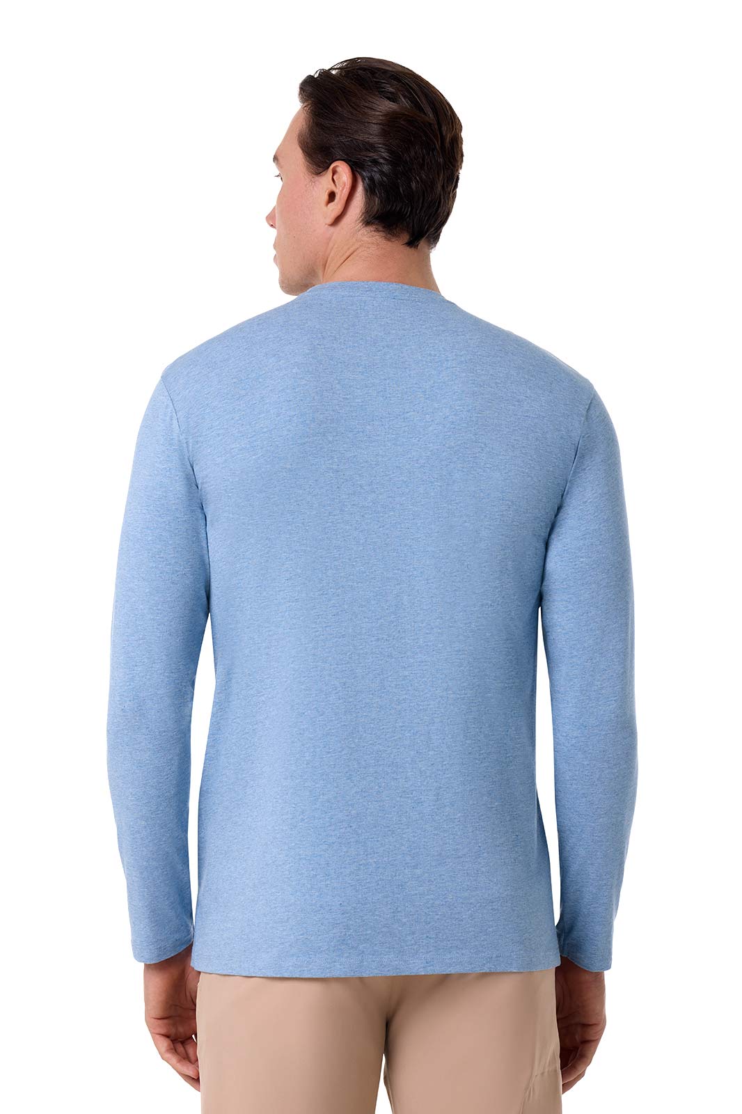 Men's Morada Everyday Long Sleeve T-Shirt | Light Blue Heather
