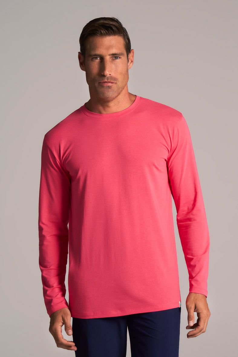 Men's Morada Everyday Long Sleeve T-Shirt | Sunkist Coral