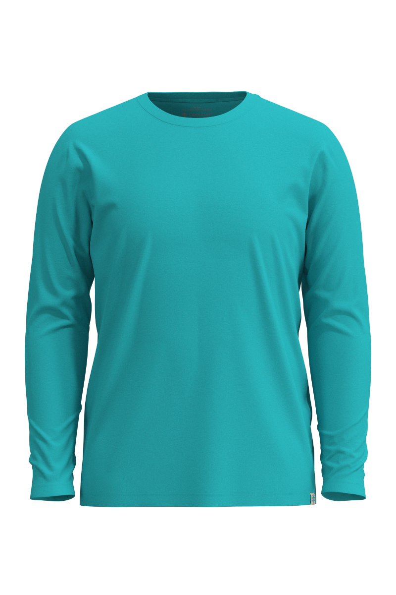 Men's Morada Everyday Long Sleeve T-Shirt | Coolibar Blue
