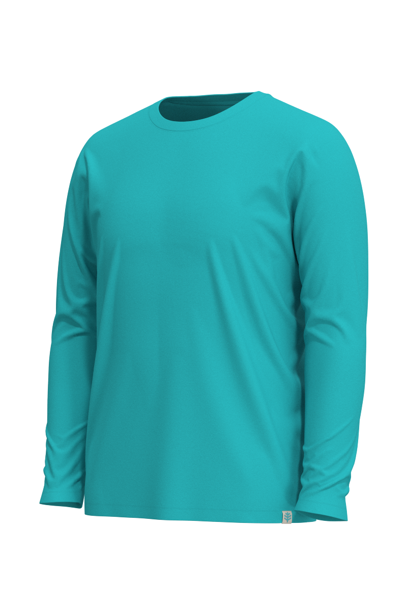 Men's Morada Everyday Long Sleeve T-Shirt | Coolibar Blue