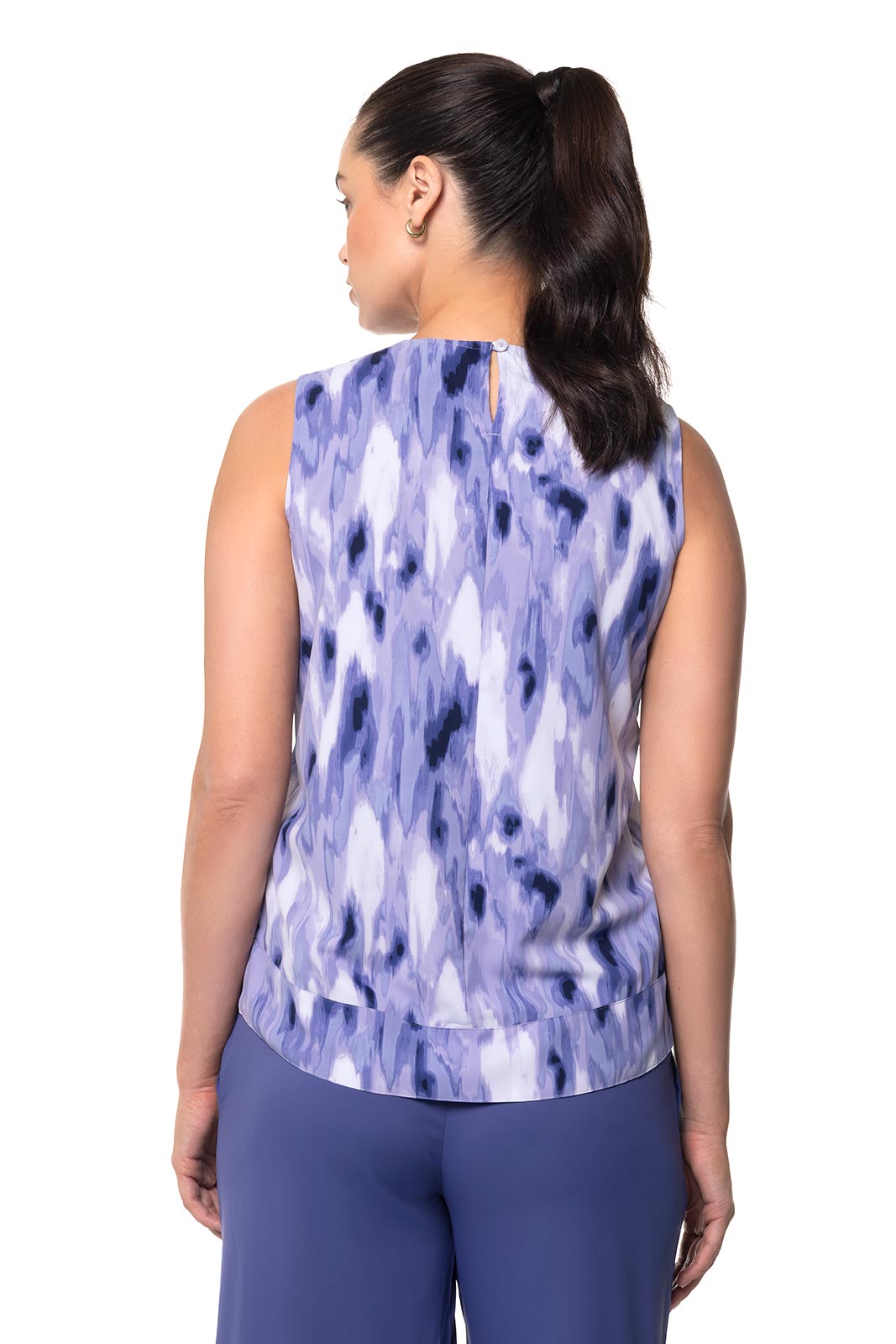 Women's St. Tropez Swing Tank Top | Future Dusk Ikat Watercolor