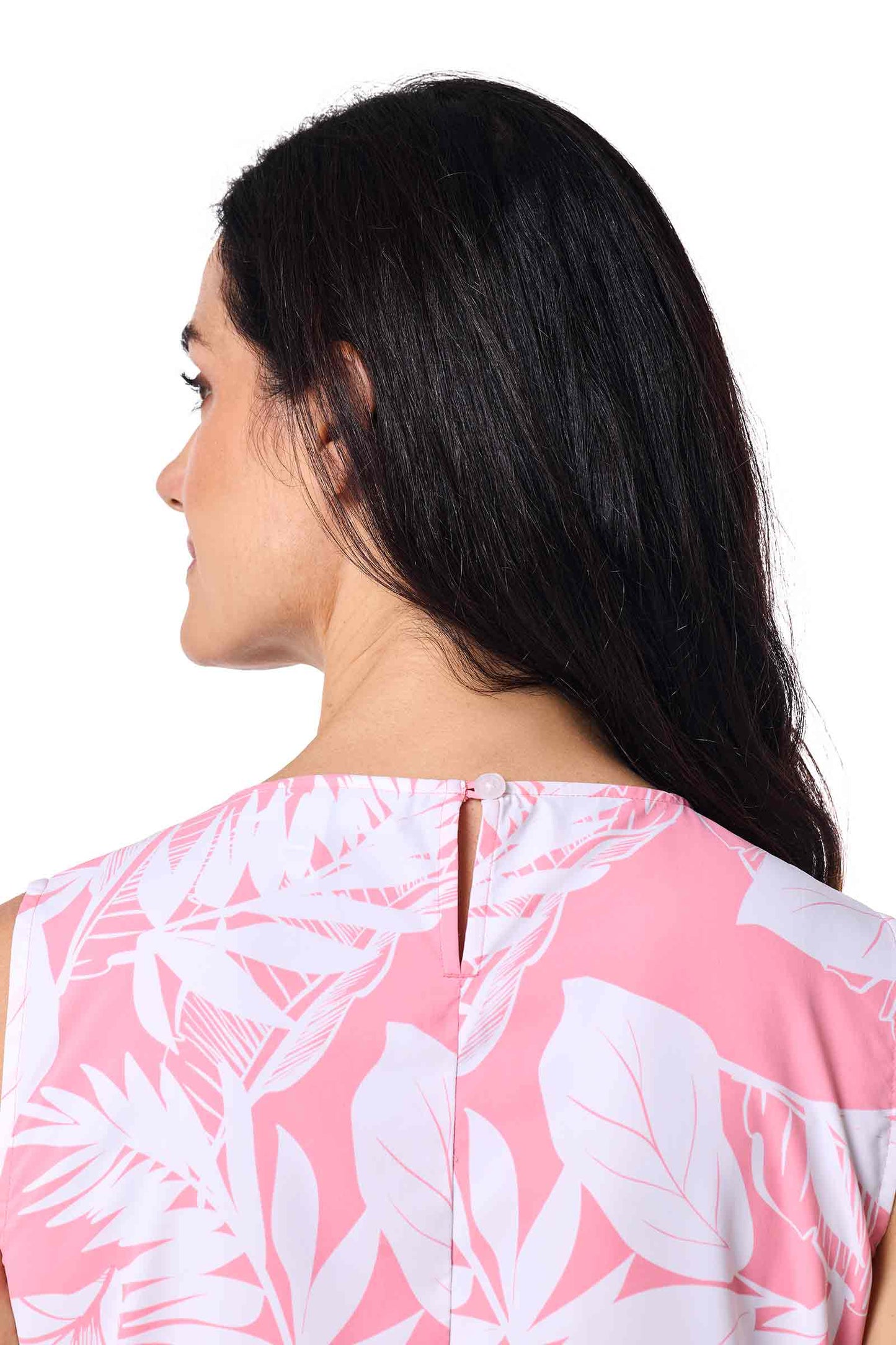Women's St. Tropez Swing Tank Top | Flamingo Pink Palm Paradise