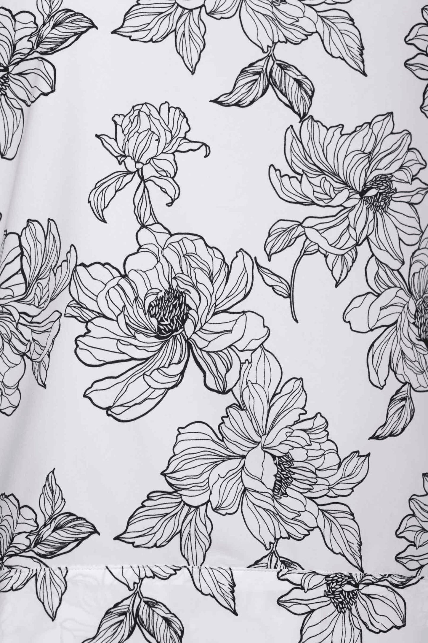 Women's St. Tropez Swing Tank Top | White/Black Perfect Peony