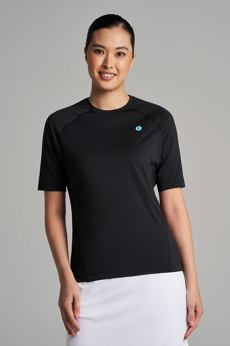 Women's Devi Short Sleeve Fitness T-Shirt | Black