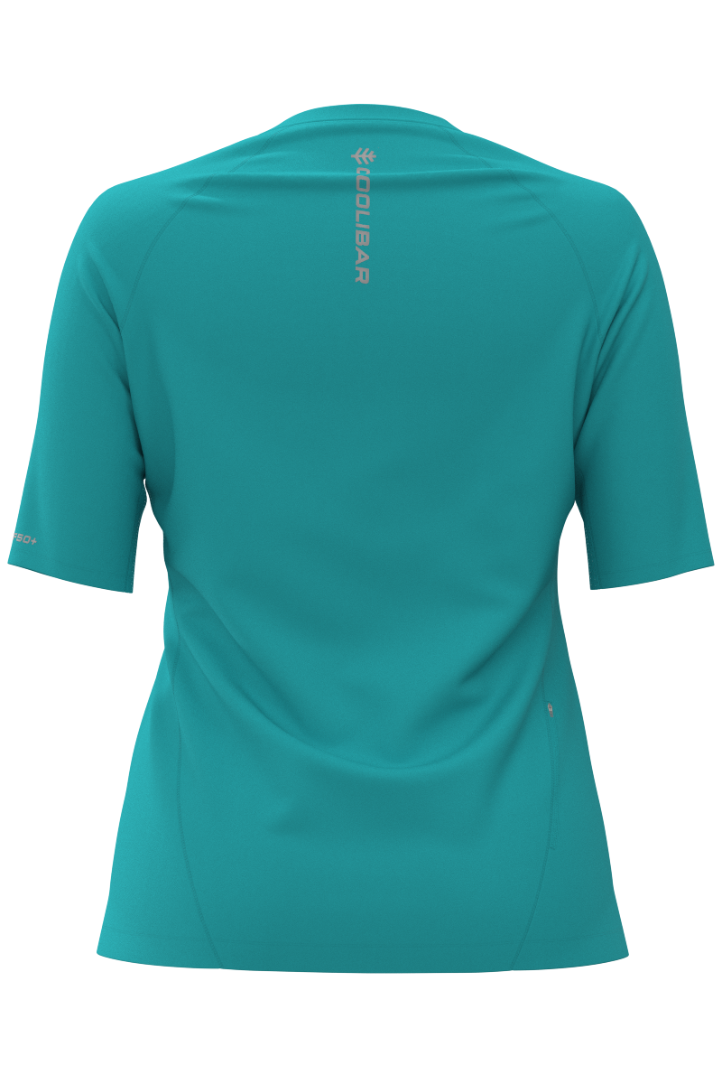 Women's Devi Short Sleeve Fitness T-Shirt | Coolibar Blue