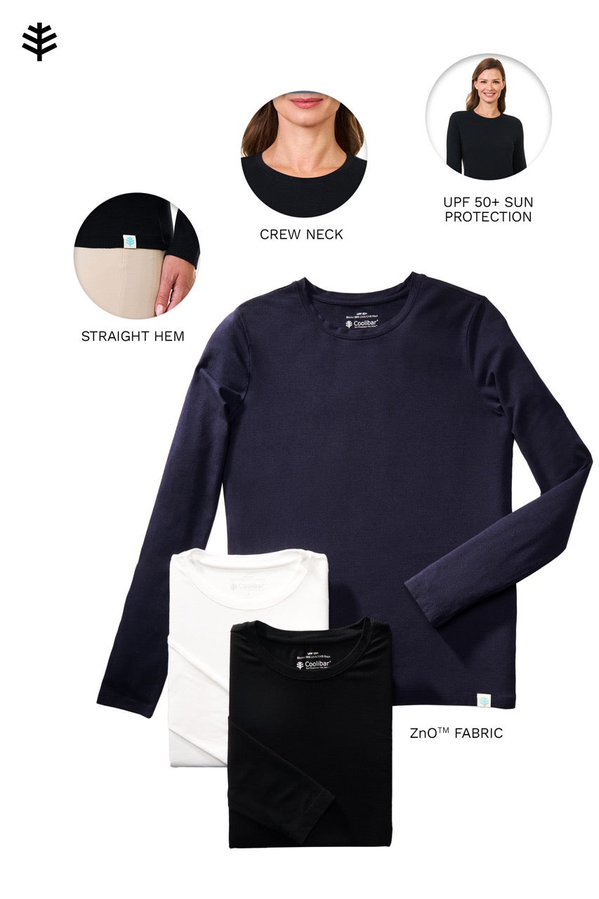 Women's Morada Everyday Long Sleeve T-Shirt | Navy