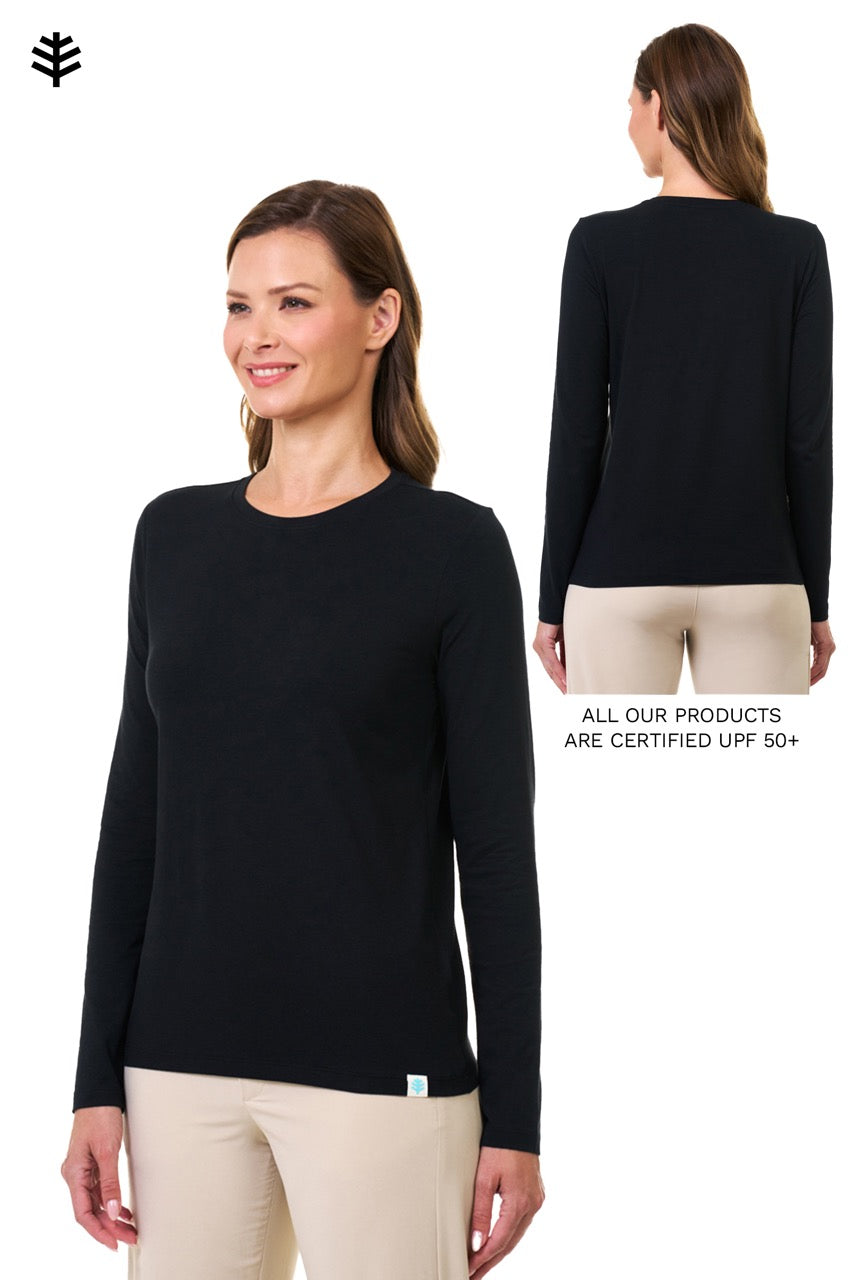 Women's Morada Everyday Long Sleeve T-Shirt | Black
