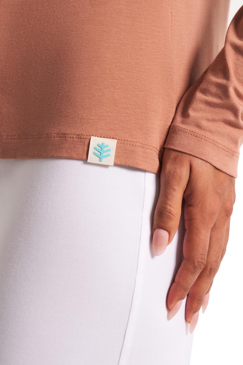 Women's Morada Everyday Long Sleeve T-Shirt | Mocha Mousse