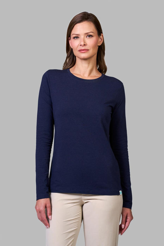 Women's Morada Everyday Long Sleeve T-Shirt | Navy