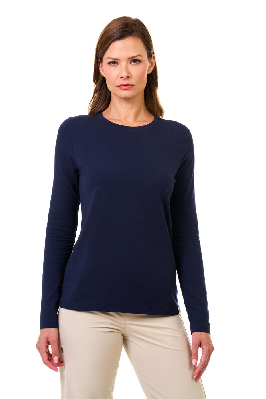 Women's Morada Everyday Long Sleeve T-Shirt | Navy