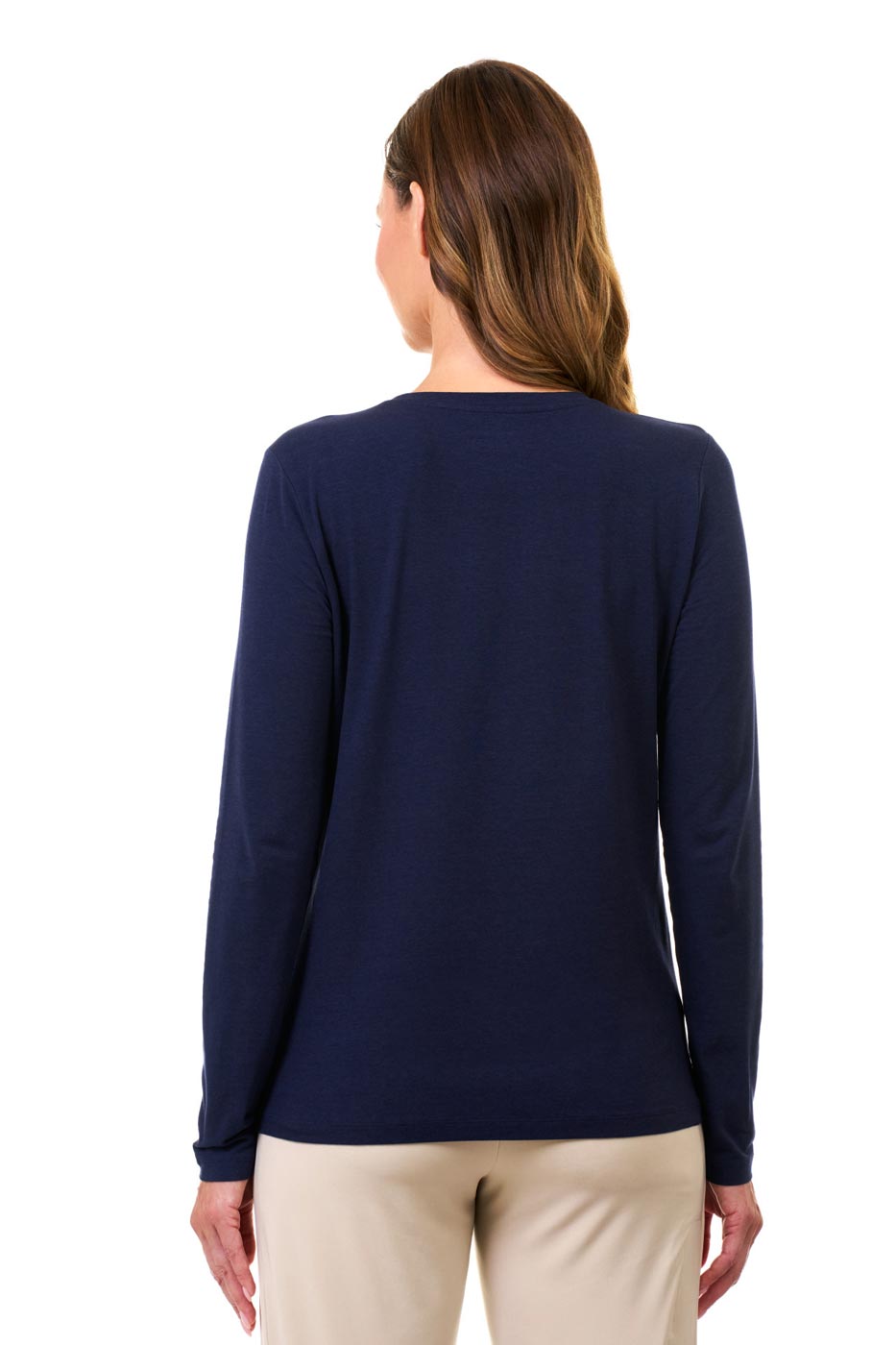 Women's Morada Everyday Long Sleeve T-Shirt | Navy