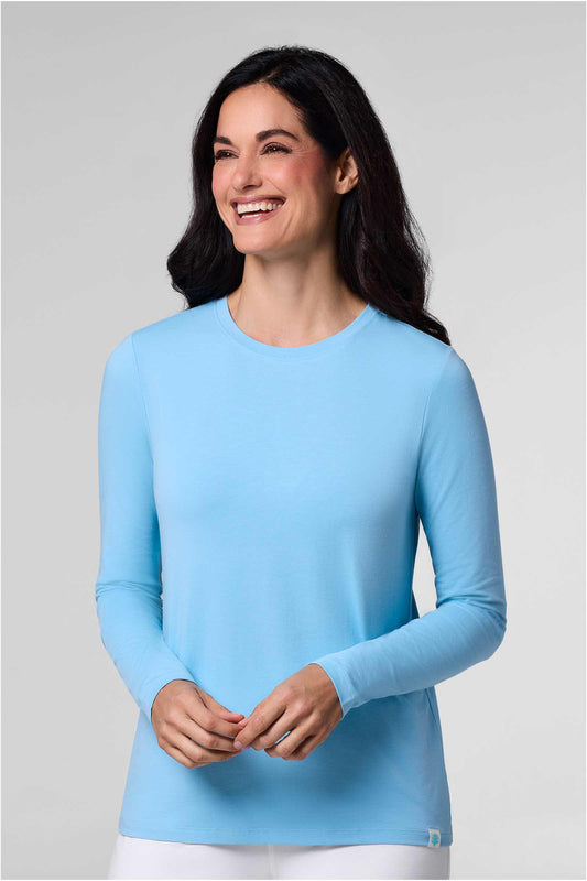 Women's Morada Everyday Long Sleeve T-Shirt | Arctic Blue
