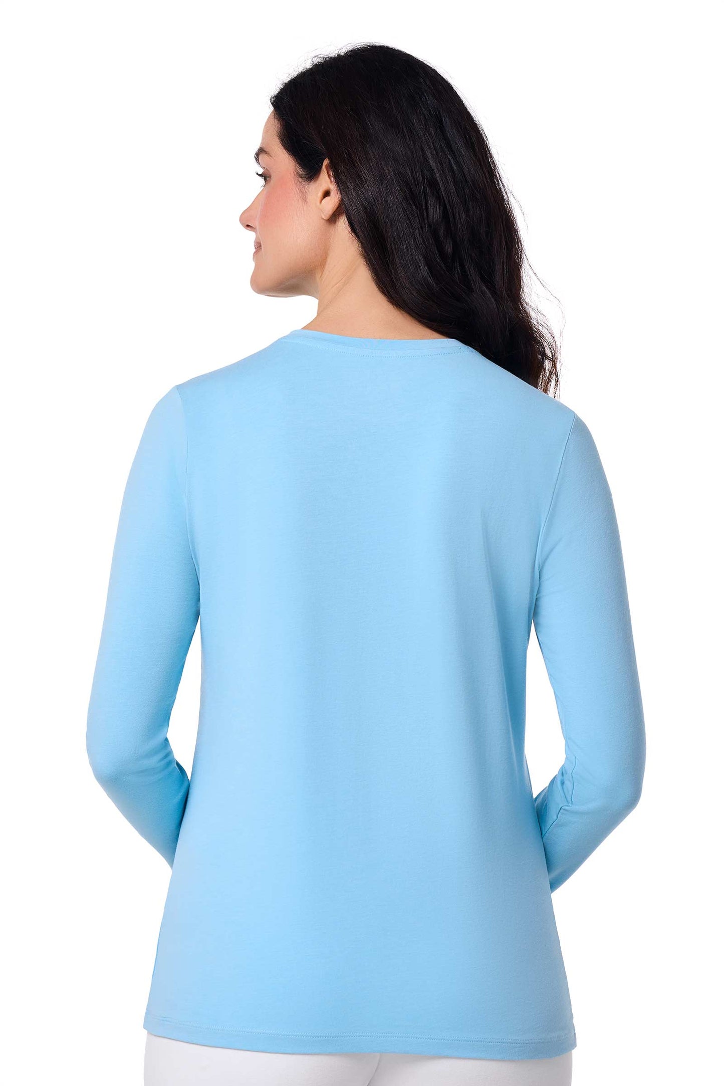 Women's Morada Everyday Long Sleeve T-Shirt | Arctic Blue