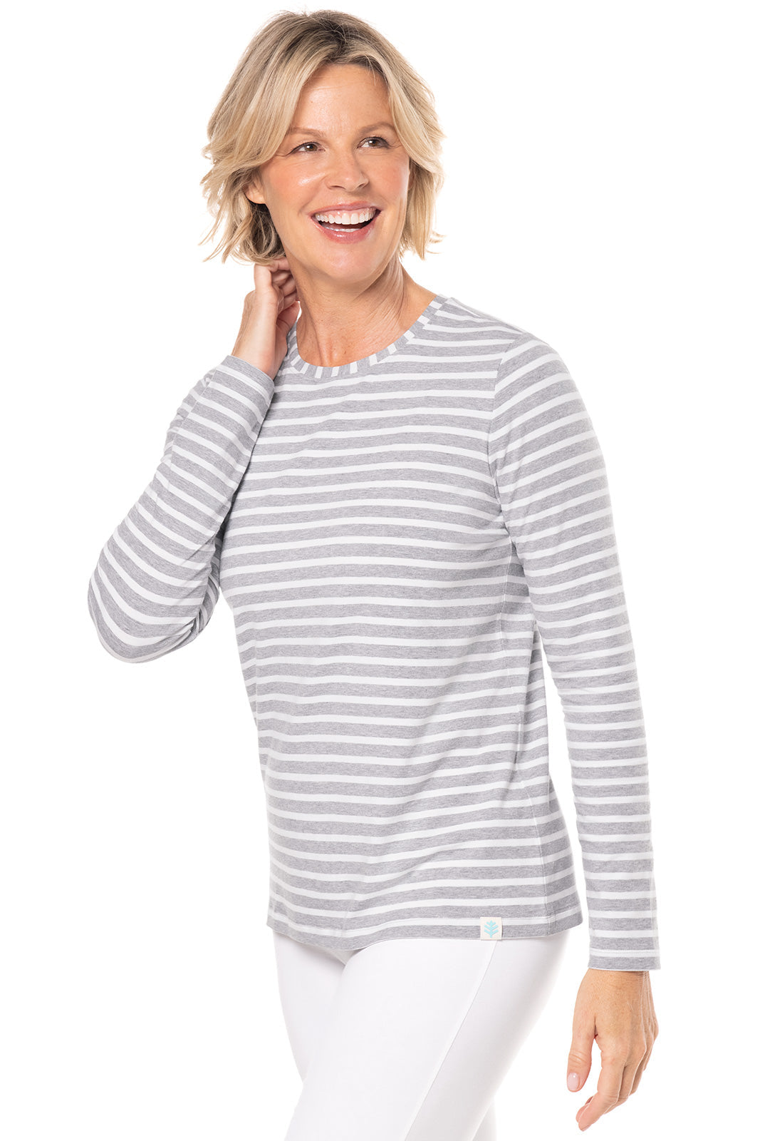 Color_Grey/White Stripe