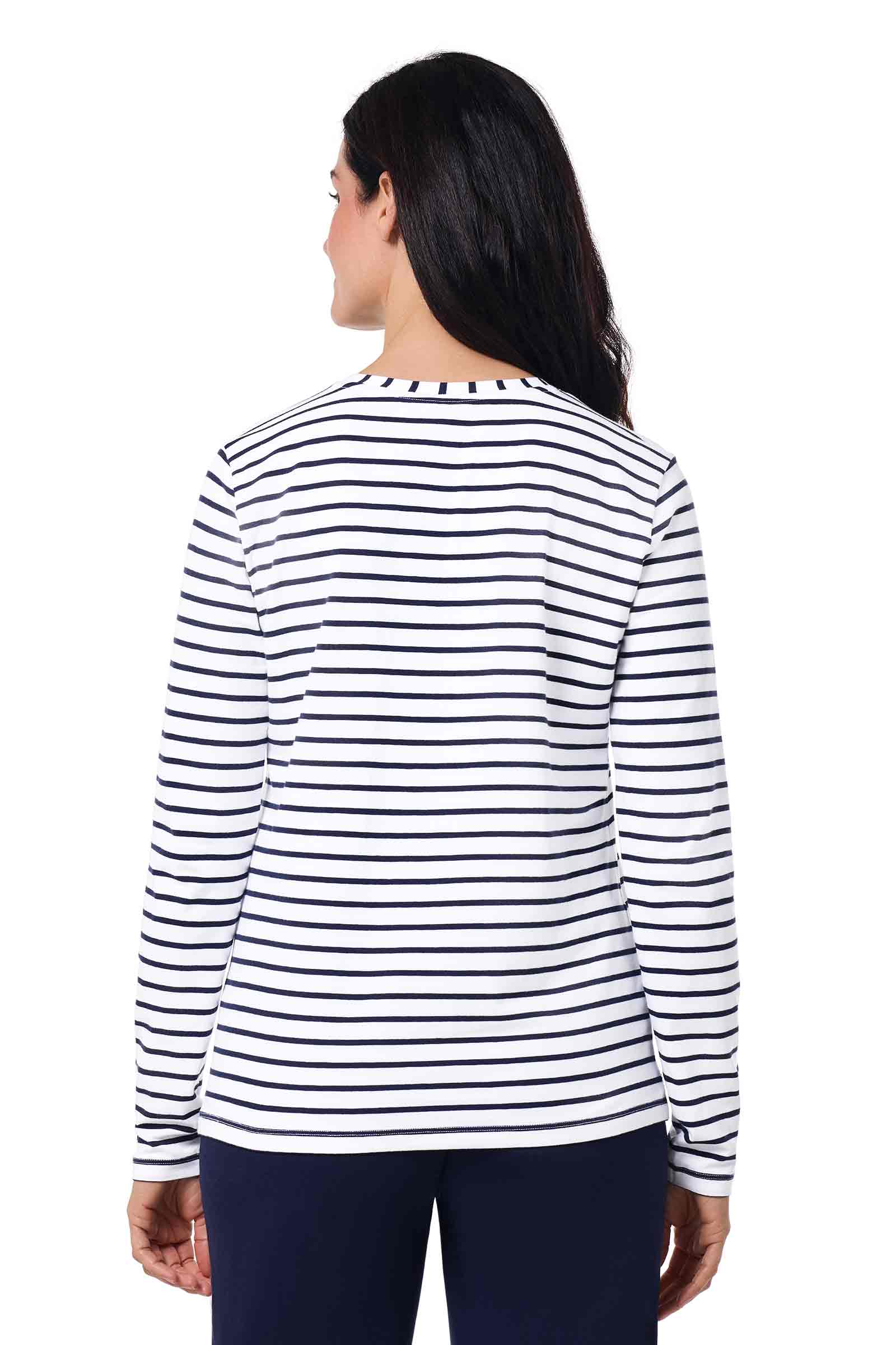 Color_White/Navy Stripe