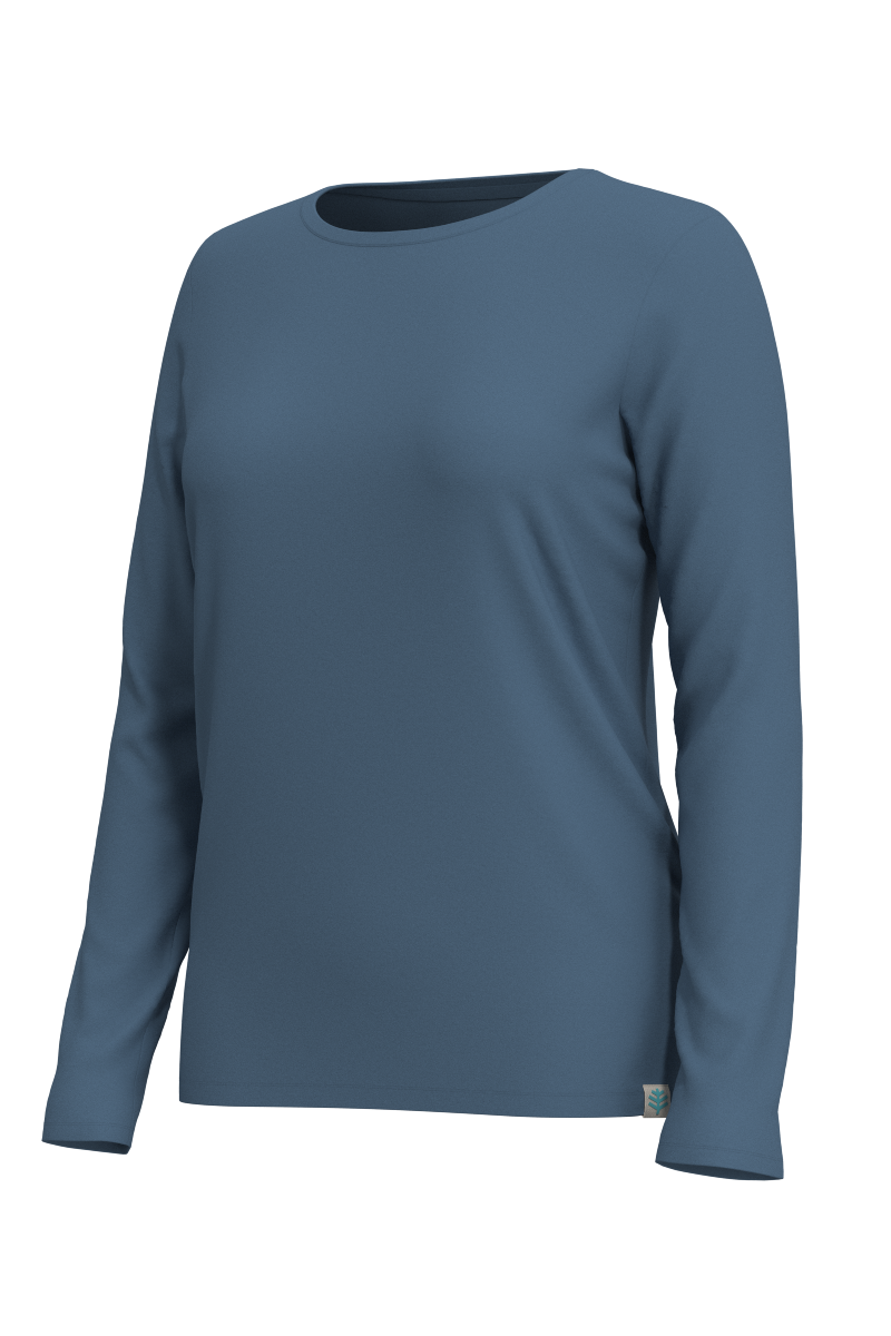 Women's Morada Everyday Long Sleeve T-Shirt | Blue Dusk