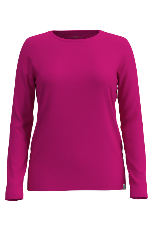 Women's Morada Everyday Long Sleeve T-Shirt | Fuchsia