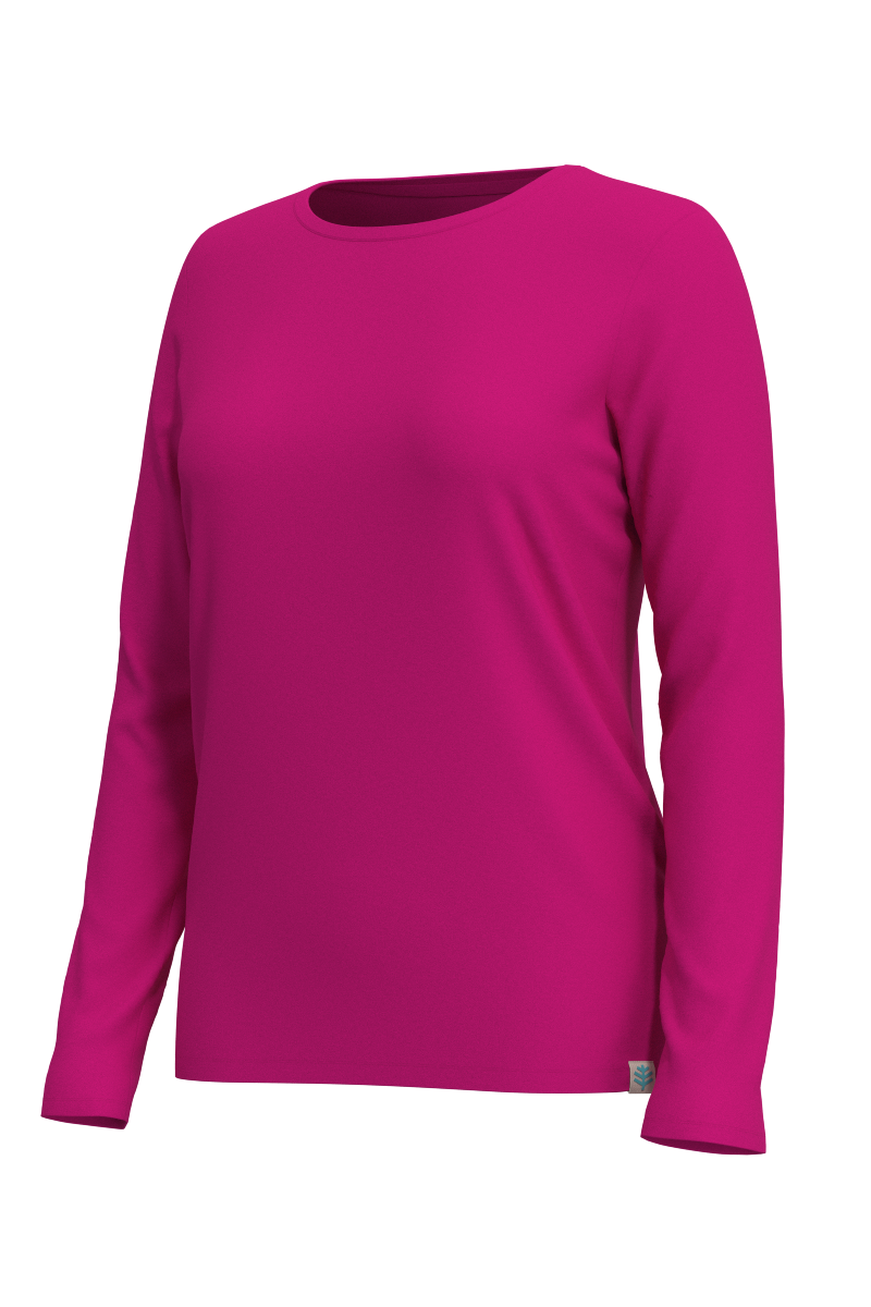 Women's Morada Everyday Long Sleeve T-Shirt | Fuchsia