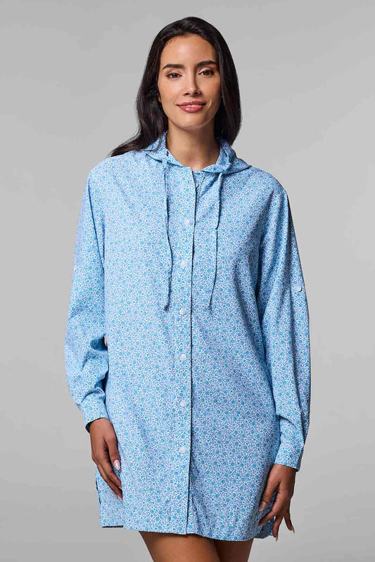 Women's Iztapa Beach Shirt | Malibu Blue Shell We