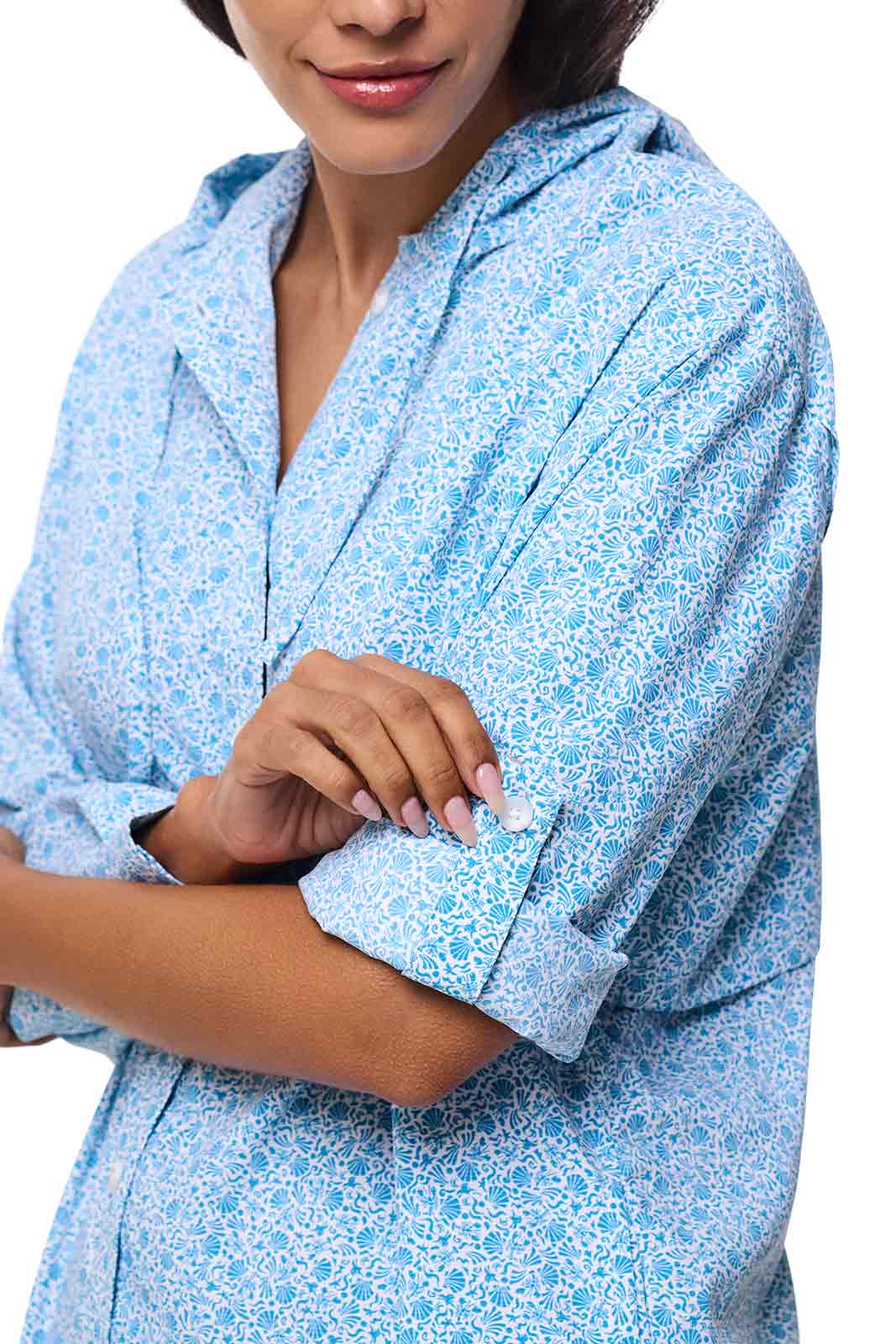 Women's Iztapa Beach Shirt | Malibu Blue Shell We