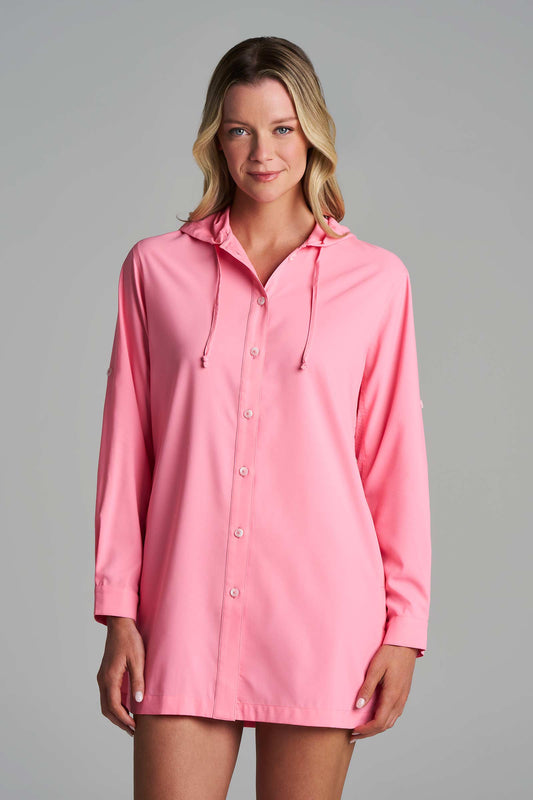 Women's Iztapa Beach Shirt | Flamingo Pink