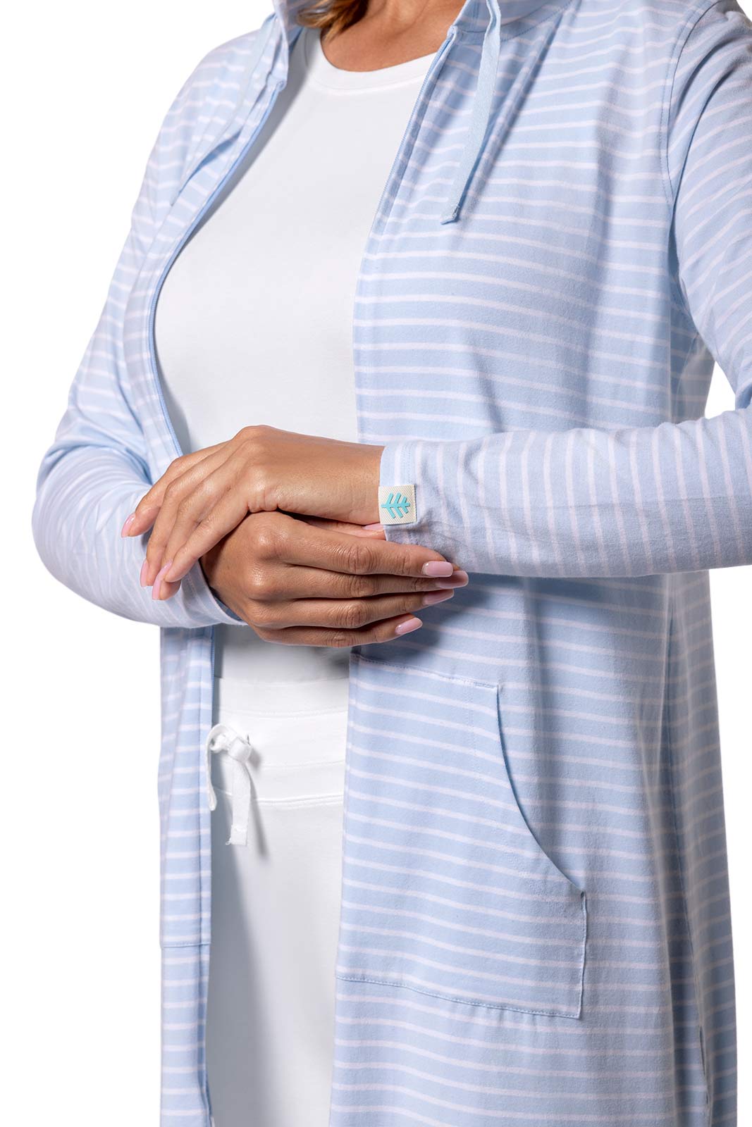 Women's Cabana Hoodie | Skyride/White Stripe