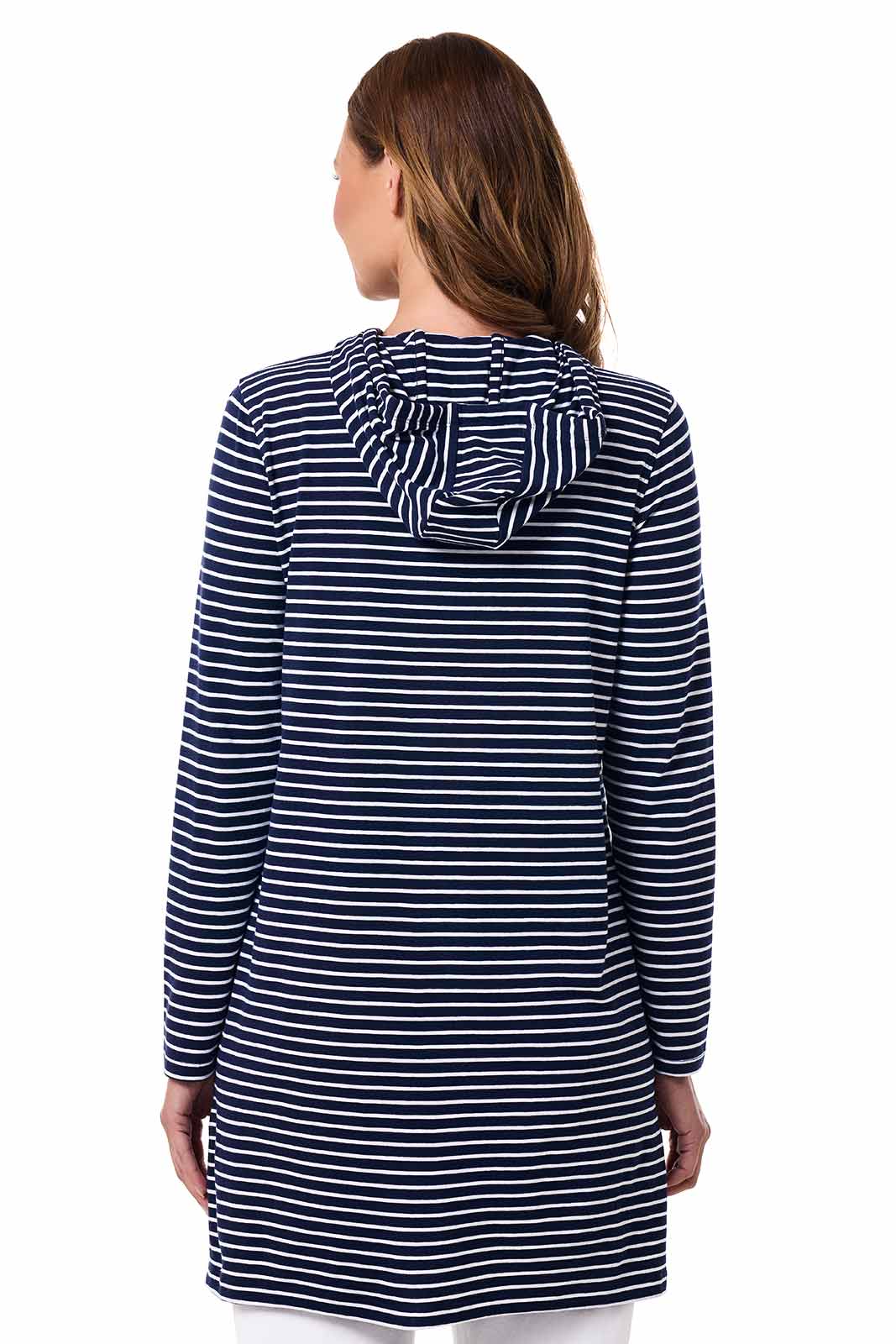 Women's Cabana Hoodie | Navy/White Stripe