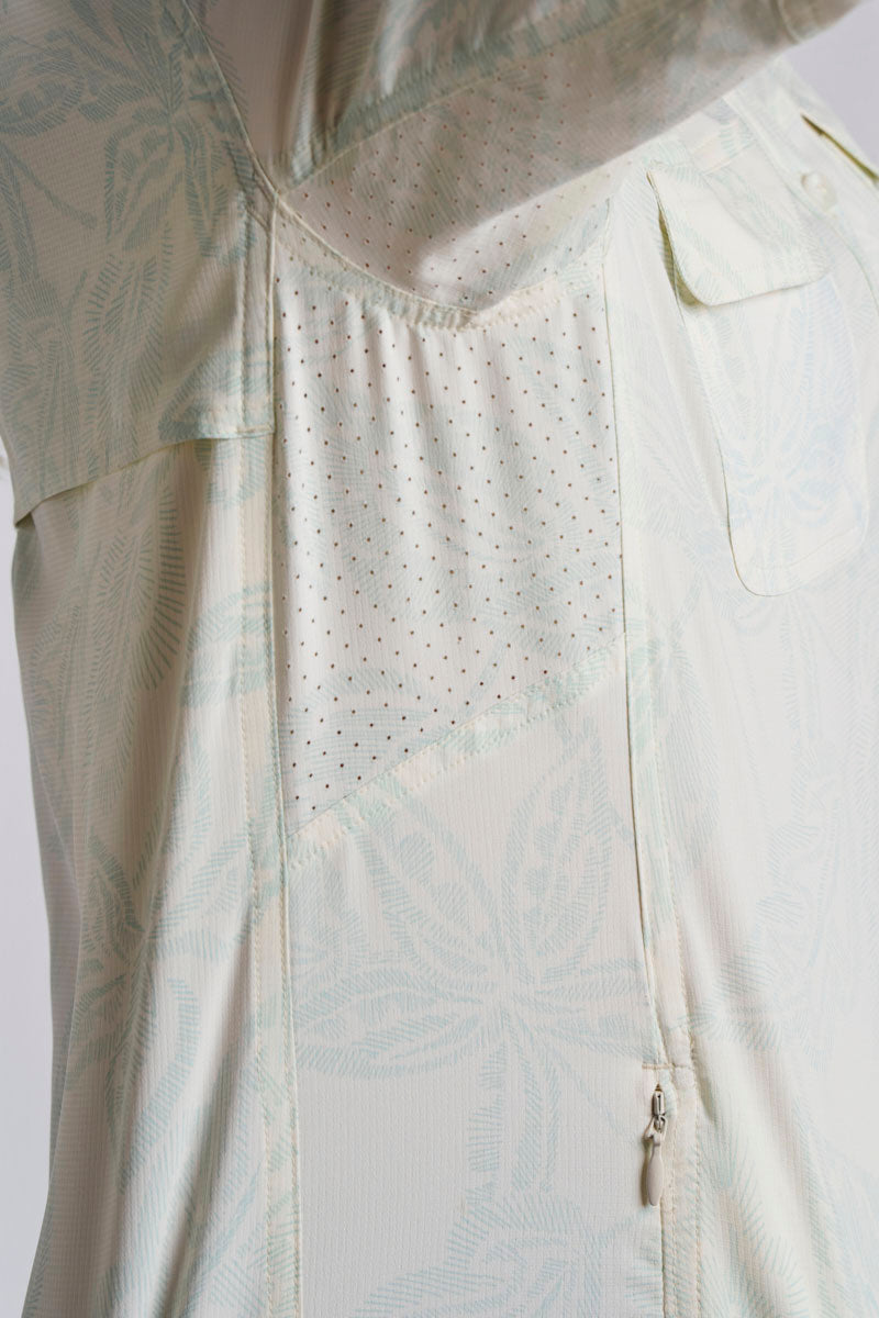 Color_Vanilla Embroidered Leaves