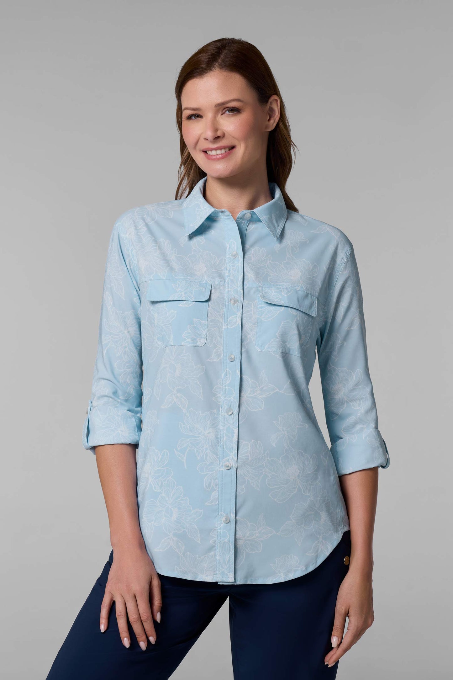 Women's Mylitta Travel Shirt | Skyride Perfect Peony