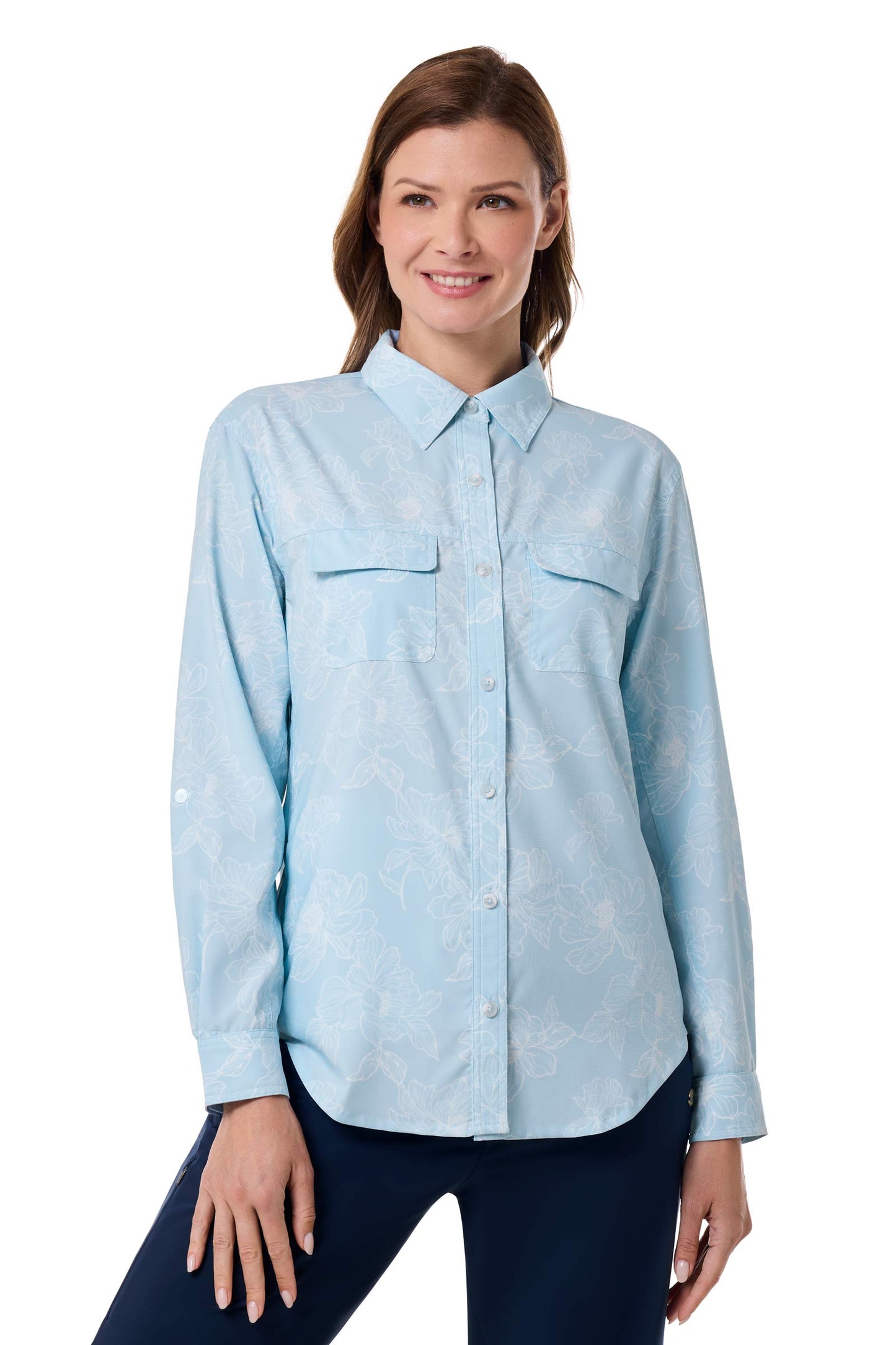 Women's Mylitta Travel Shirt | Skyride Perfect Peony