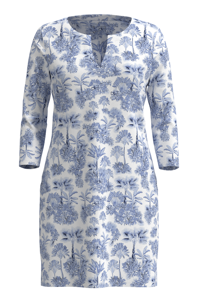 Women's Oceanside Tunic Dress | Periwinkle Isla Bonita
