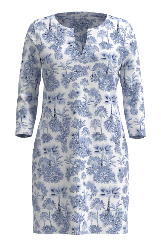 Women's Oceanside Tunic Dress | Periwinkle Isla Bonita