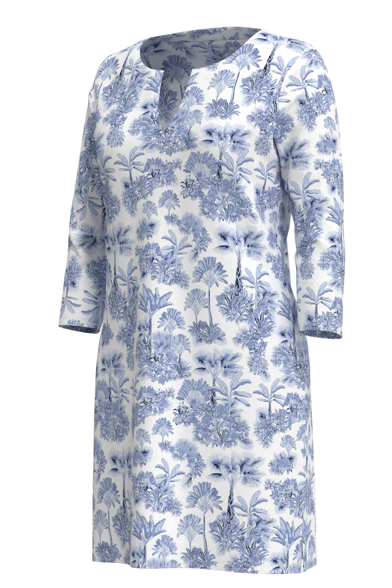 Women's Oceanside Tunic Dress | Periwinkle Isla Bonita