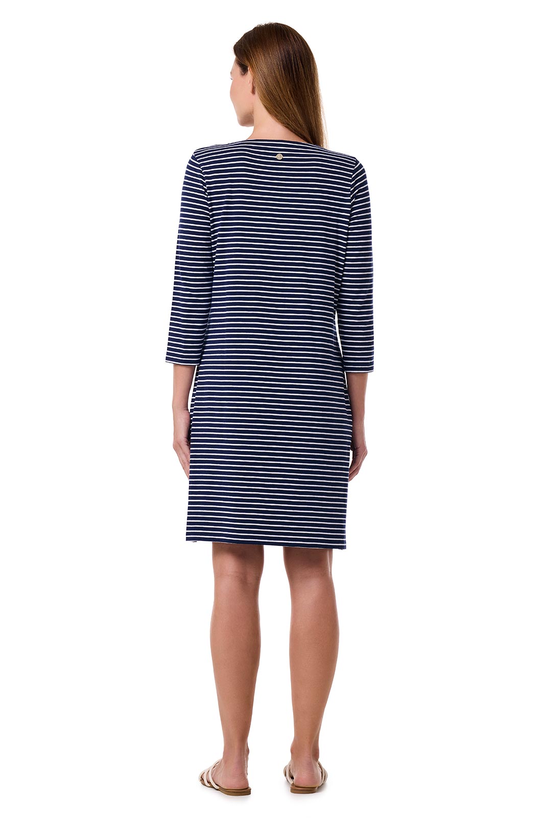 Women's Oceanside Tunic Dress | Navy/White Stripe