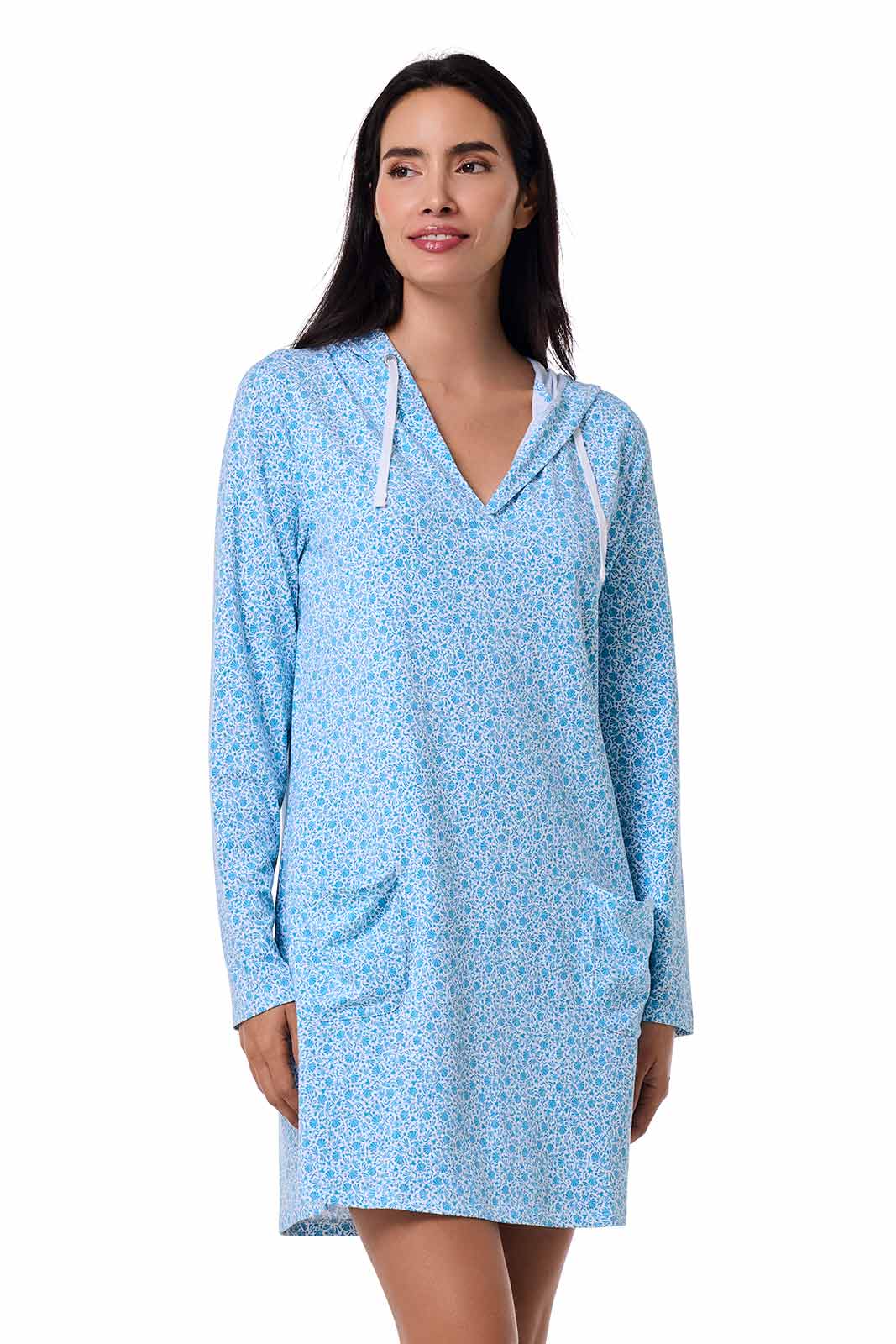 Women's Catalina Beach Cover-Up Dress | Malibu Blue Shell We