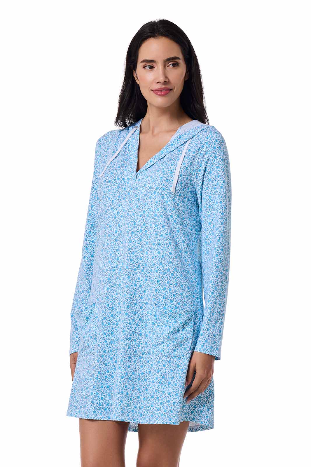 Women's Catalina Beach Cover-Up Dress | Malibu Blue Shell We