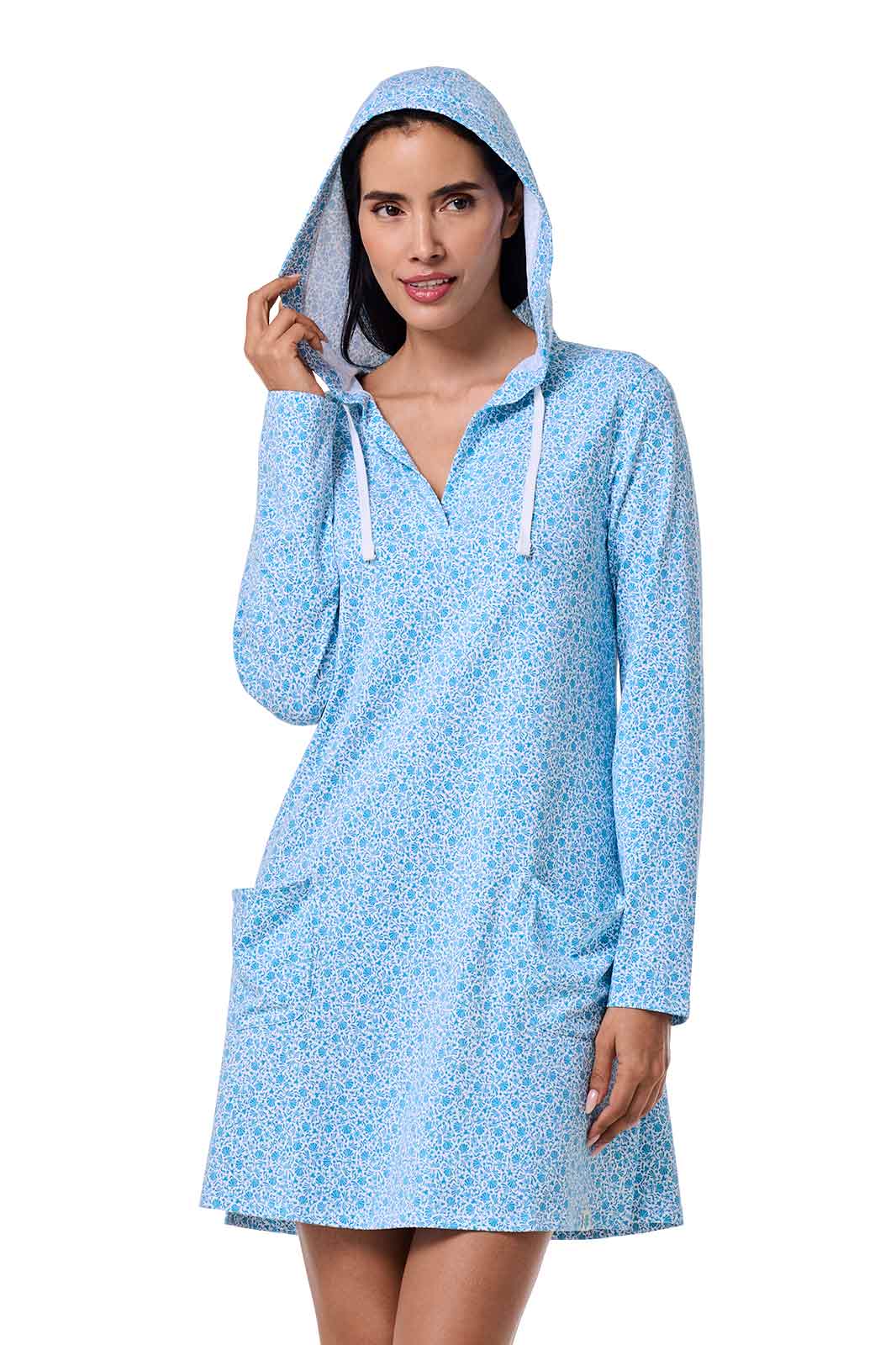 Women's Catalina Beach Cover-Up Dress | Malibu Blue Shell We