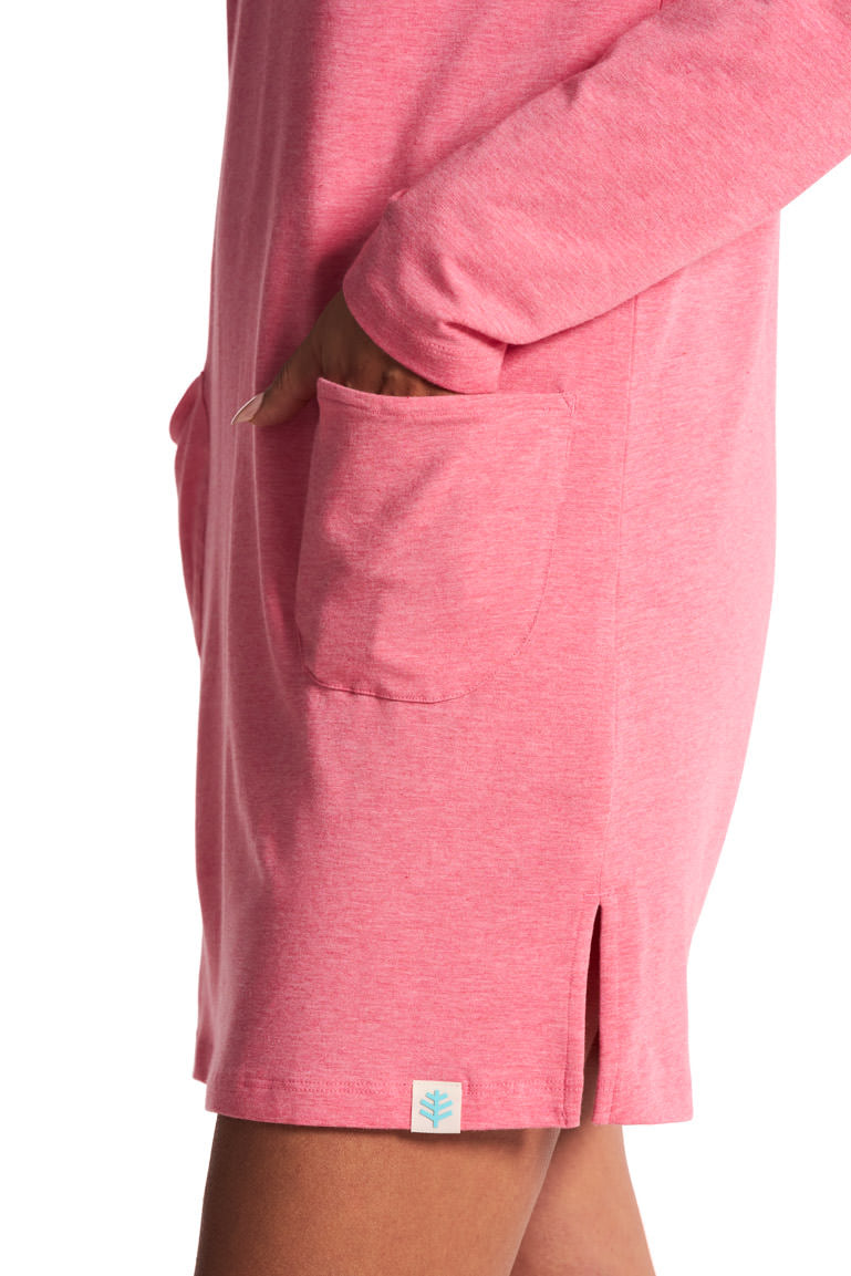 Women's Catalina Beach Cover-Up Dress | Flamingo Pink Heather