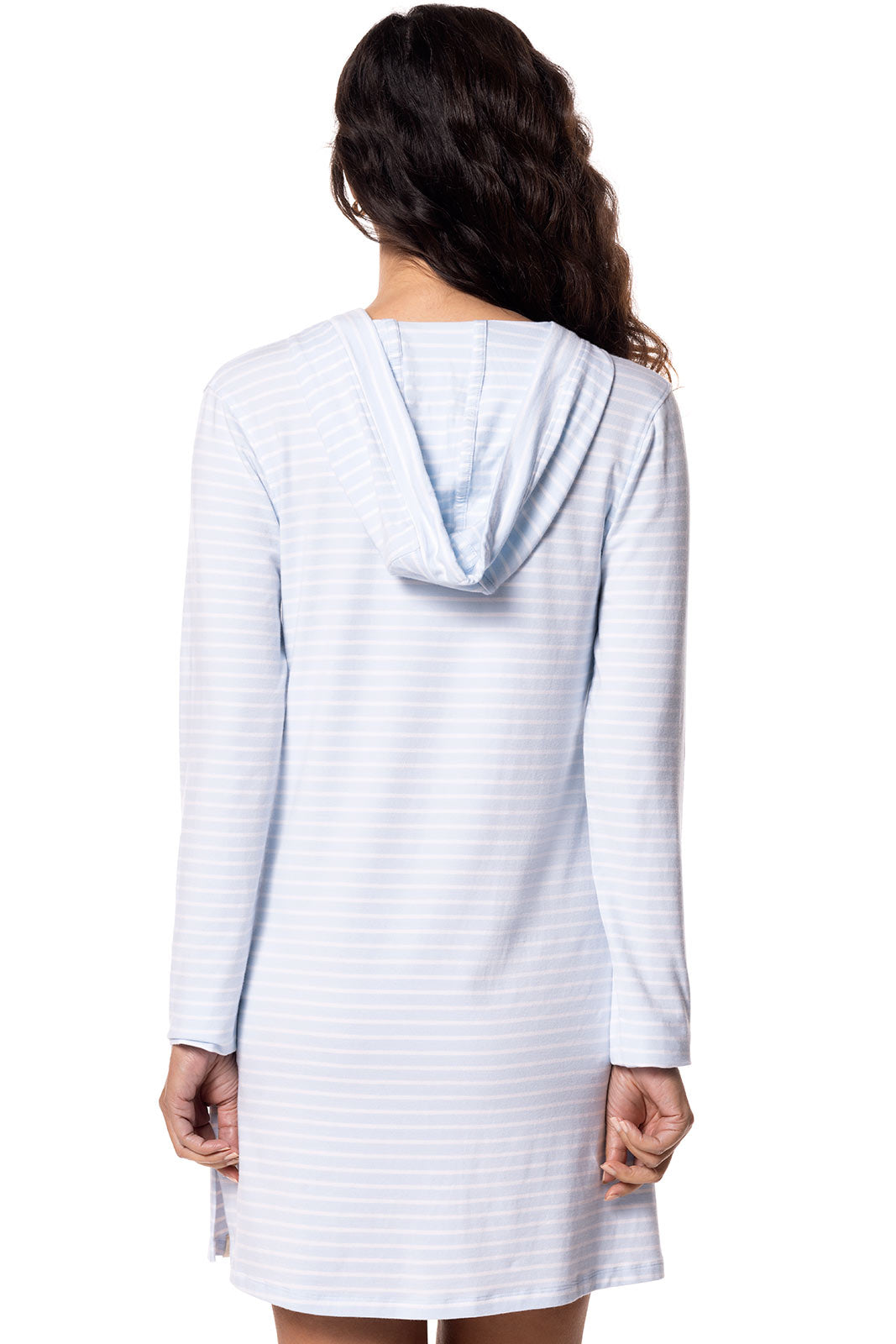 Women's Catalina Beach Cover-Up Dress | Skyride/White Stripe