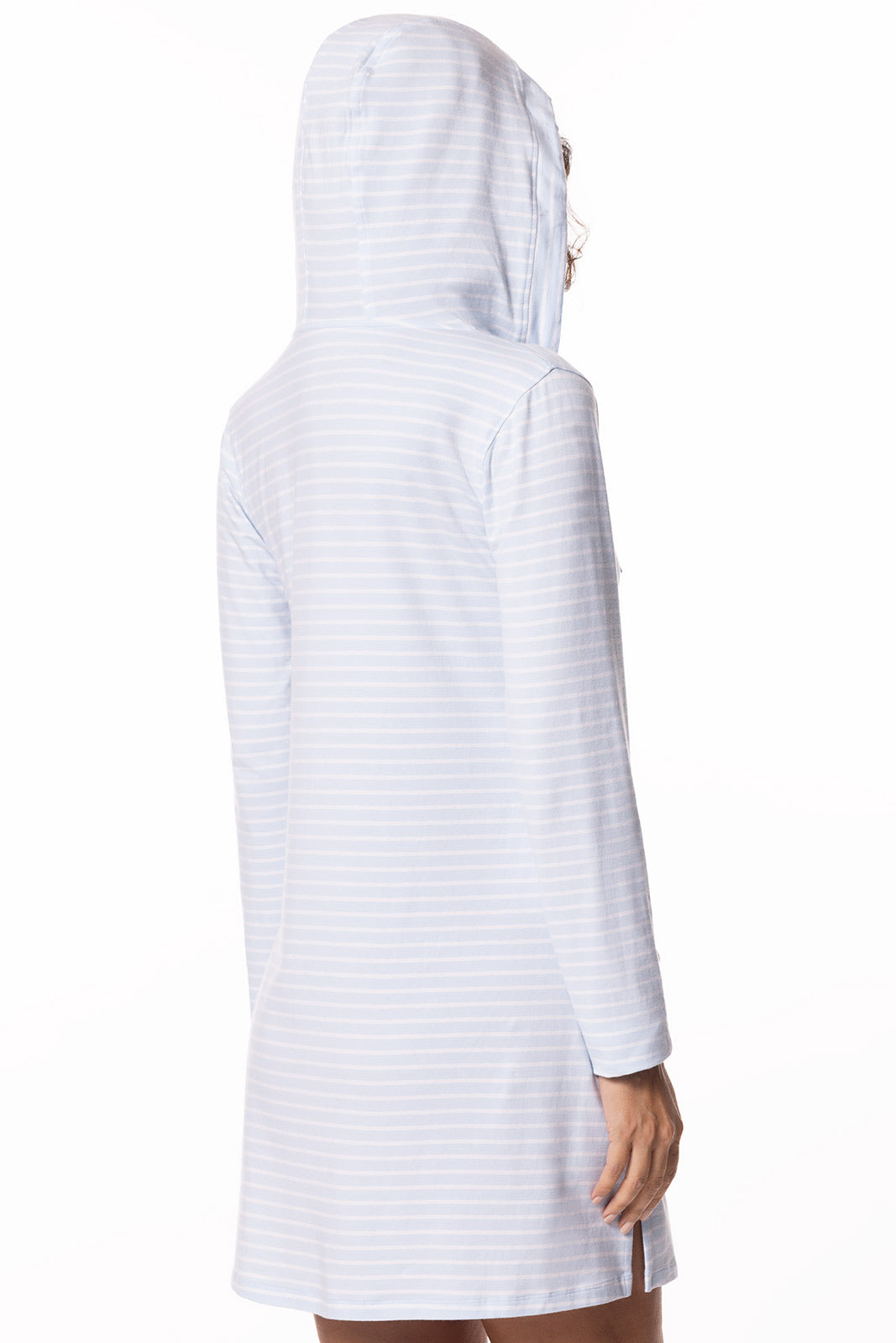 Women's Catalina Beach Cover-Up Dress | Skyride/White Stripe