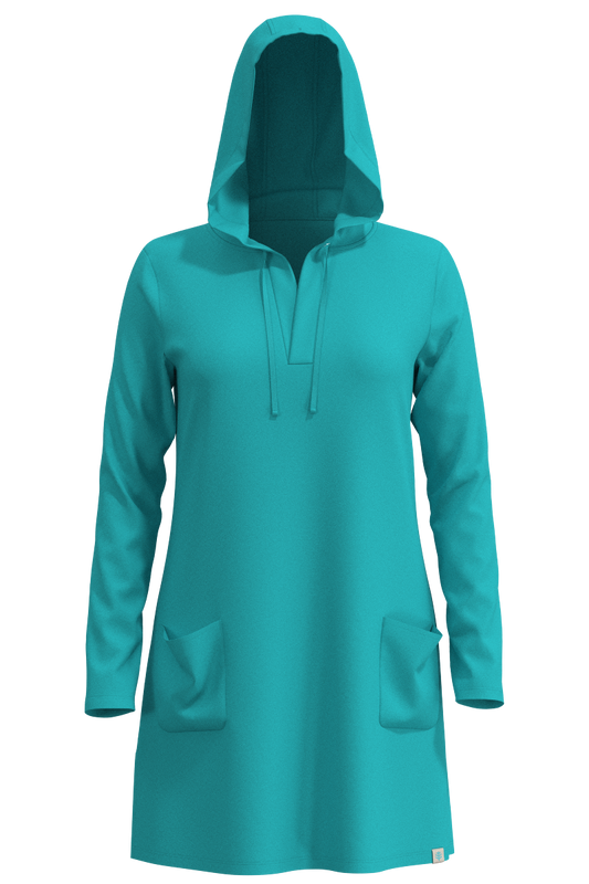 Women's Catalina Beach Cover-Up Dress | Coolibar Blue