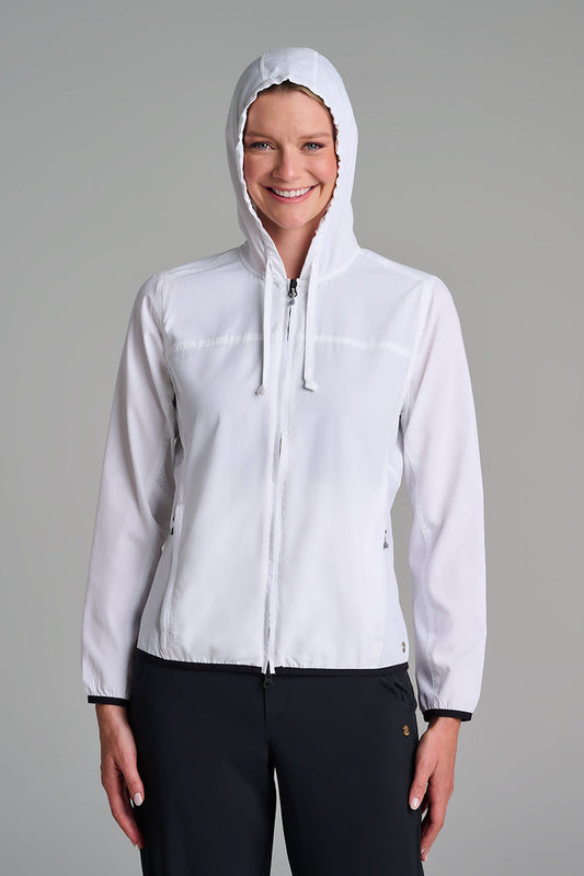 Women's Arcadian Packable Sunblock Jacket | White