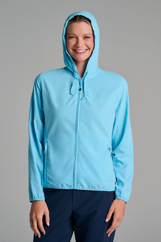 Women's Arcadian Packable Sunblock Jacket | Arctic Blue