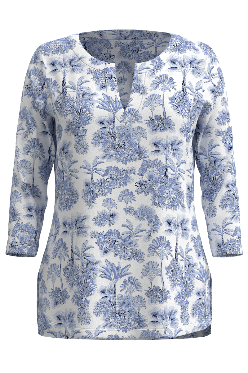Women's St. Lucia Tunic Top | Periwinkle Isla Bonita