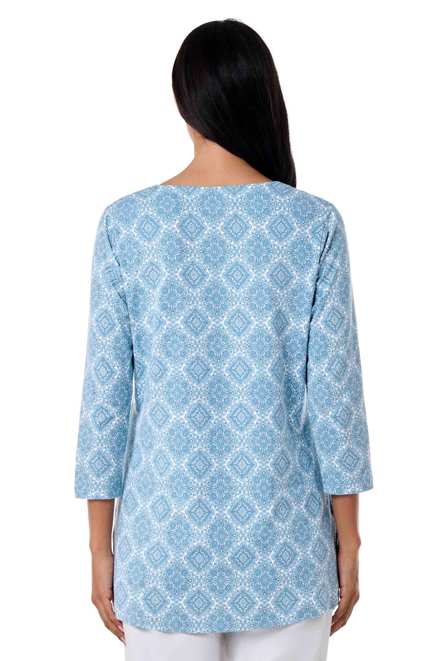 Women's St. Lucia Tunic Top | Skyride Diamond Mandala