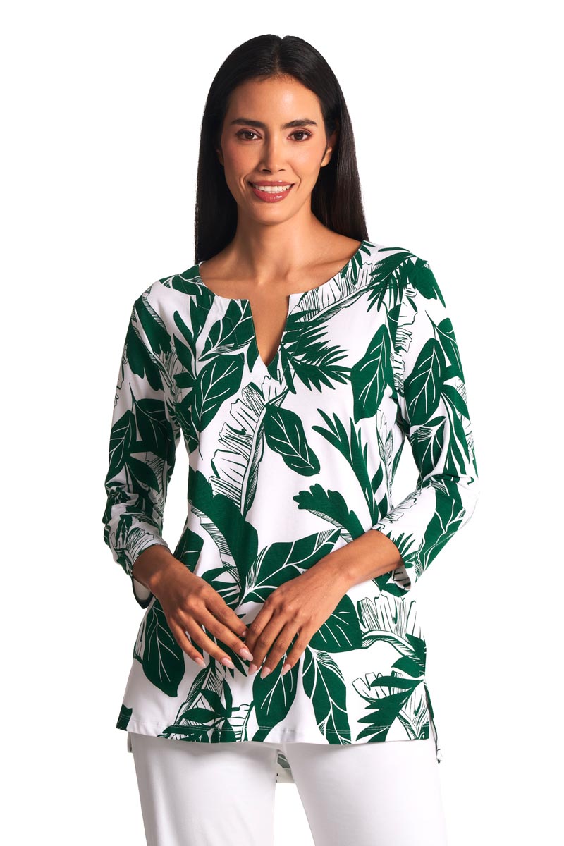 Women's St. Lucia Tunic Top | Eden Paradise Palm